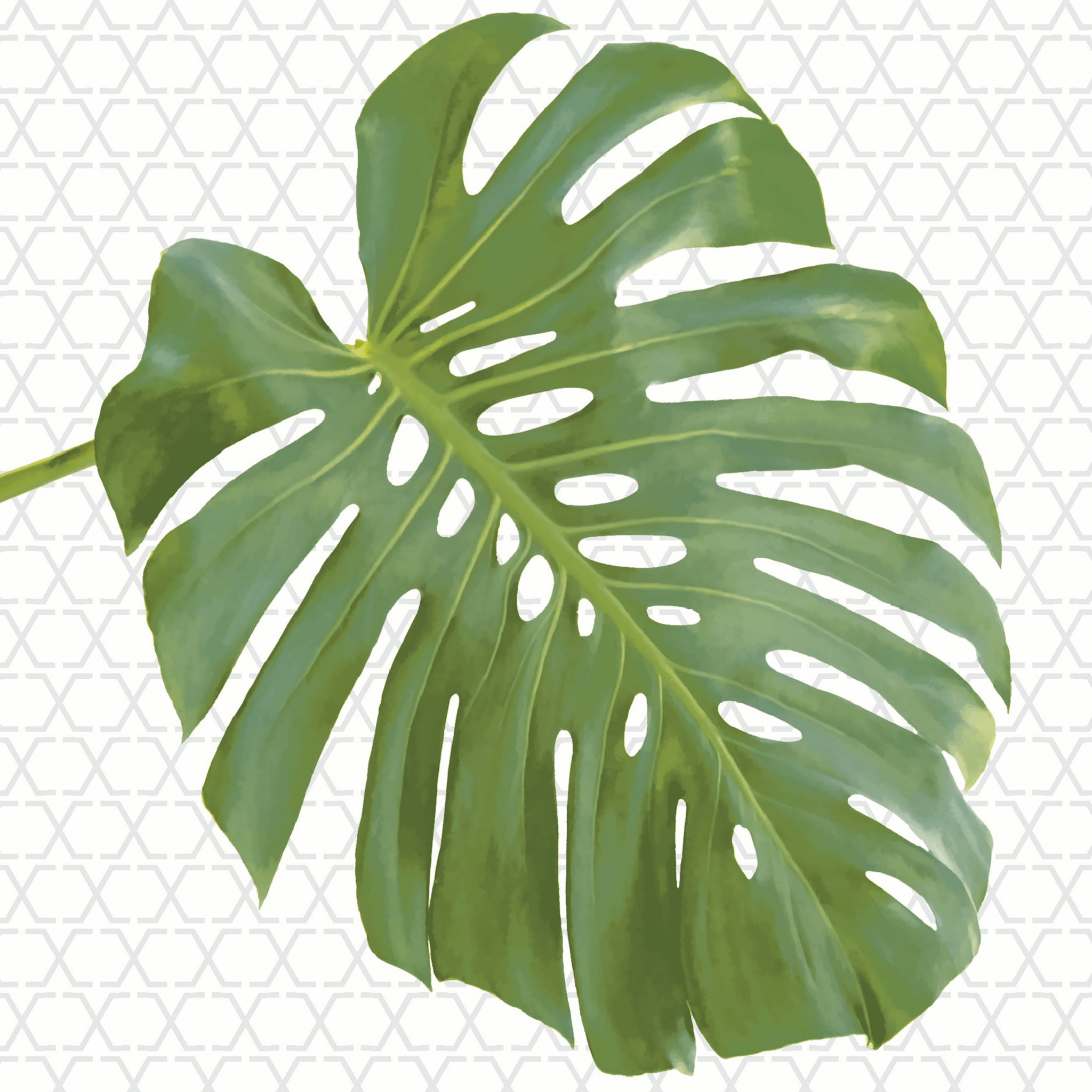 Servietten 33x33 cm - Monstera