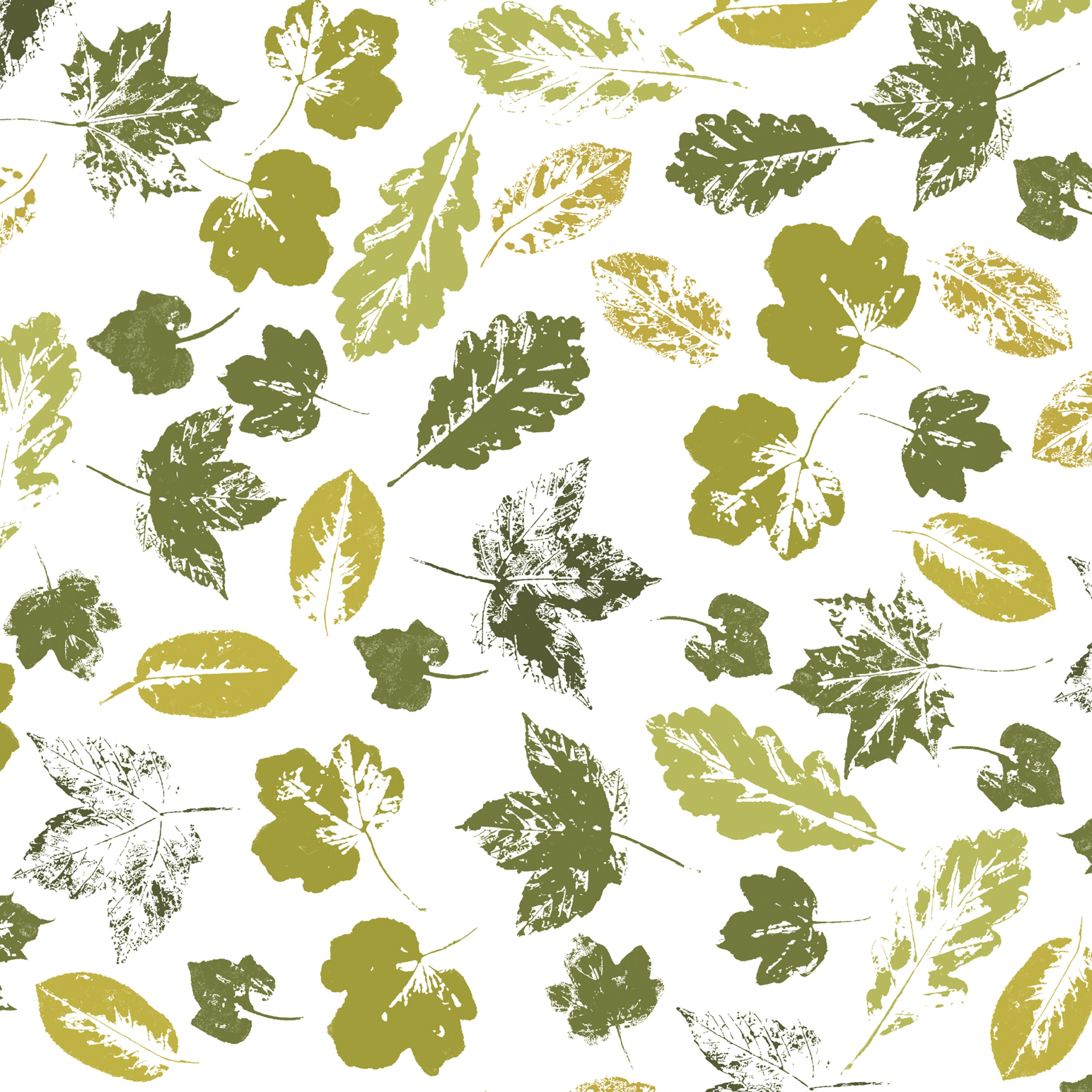 Servietten 33x33 cm - Stamped leaves