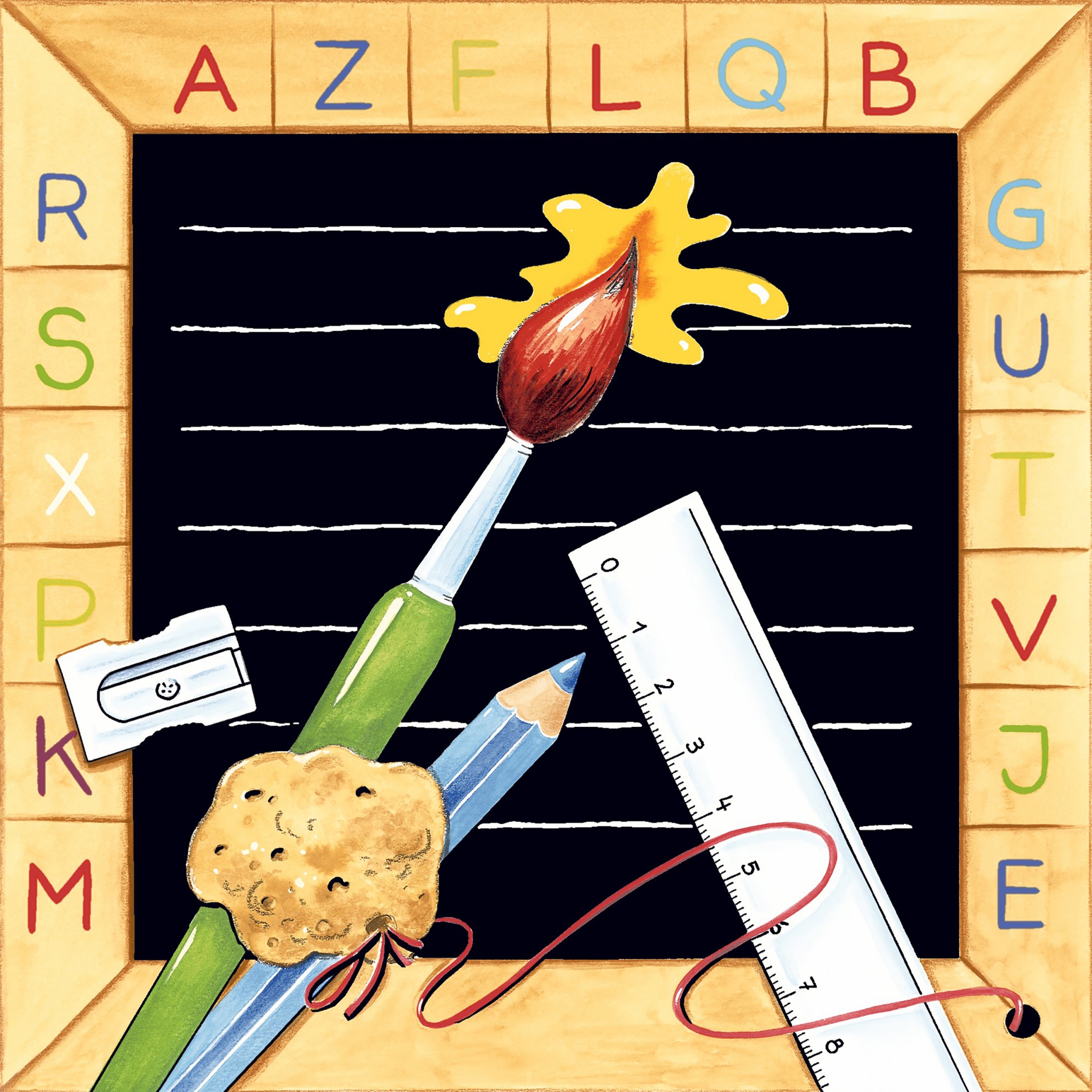 Servietten 33x33 cm - ABC