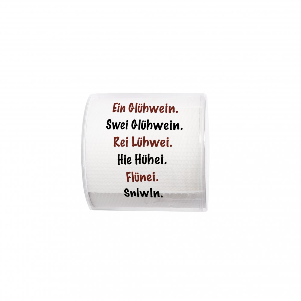 bedrucktes Toilettenpapier - Topi Glühwein
