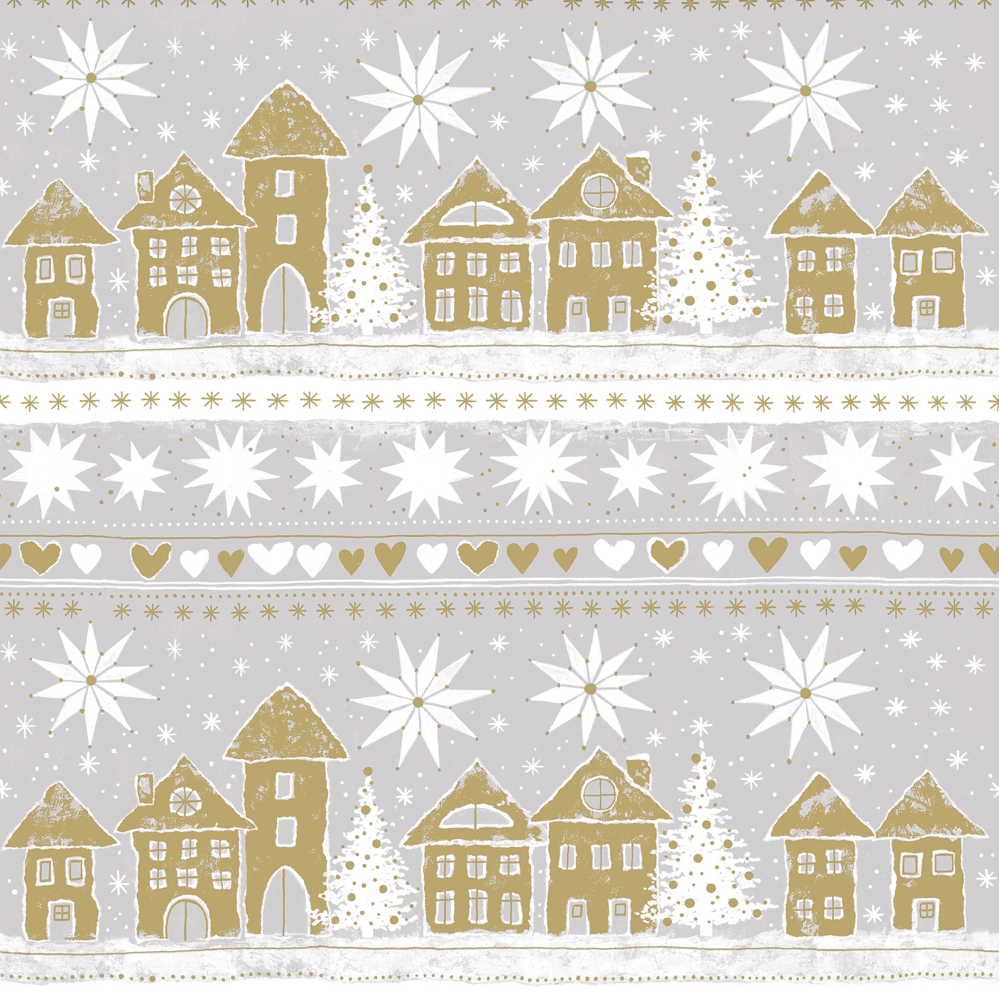 Servietten 24x24 cm - Golden village