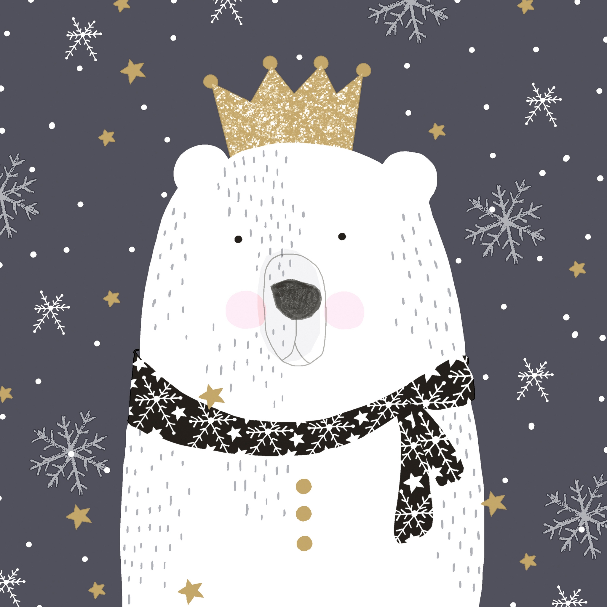 Servietten 33x33 cm - Polar king