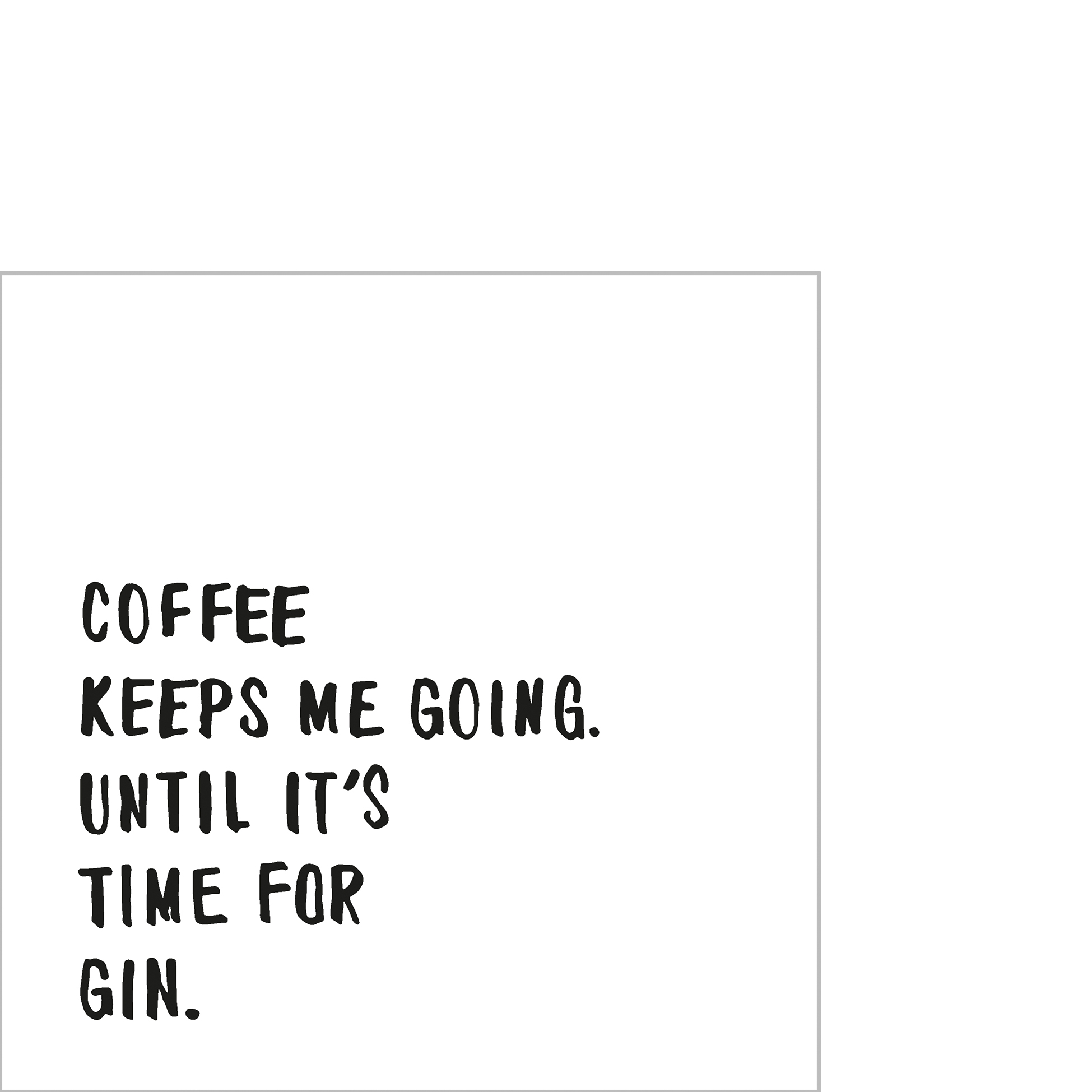 Servietten 25x25 cm - Coffee & Gin