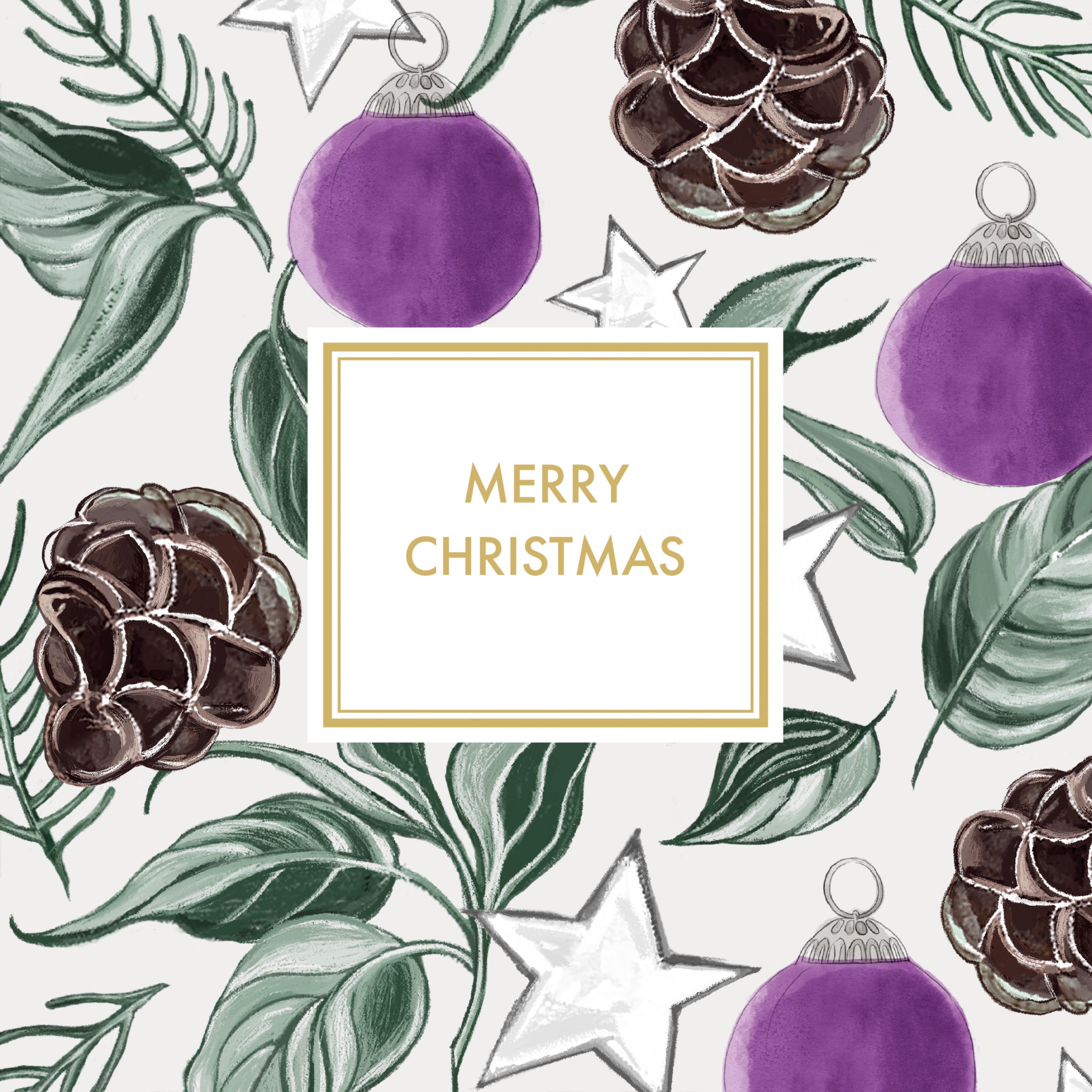 Servietten 33x33 cm - Christmas Sentiment