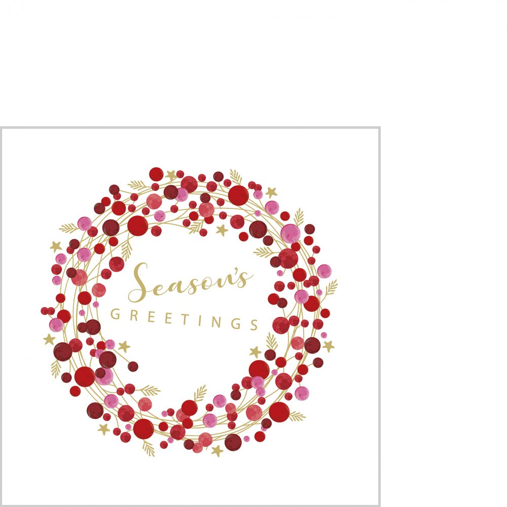 Servietten 25x25 cm - Season´s Greetings
