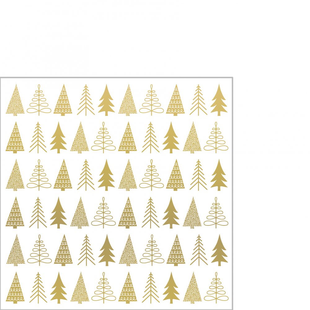 Servietten 25x25 cm - Pure Mood gold