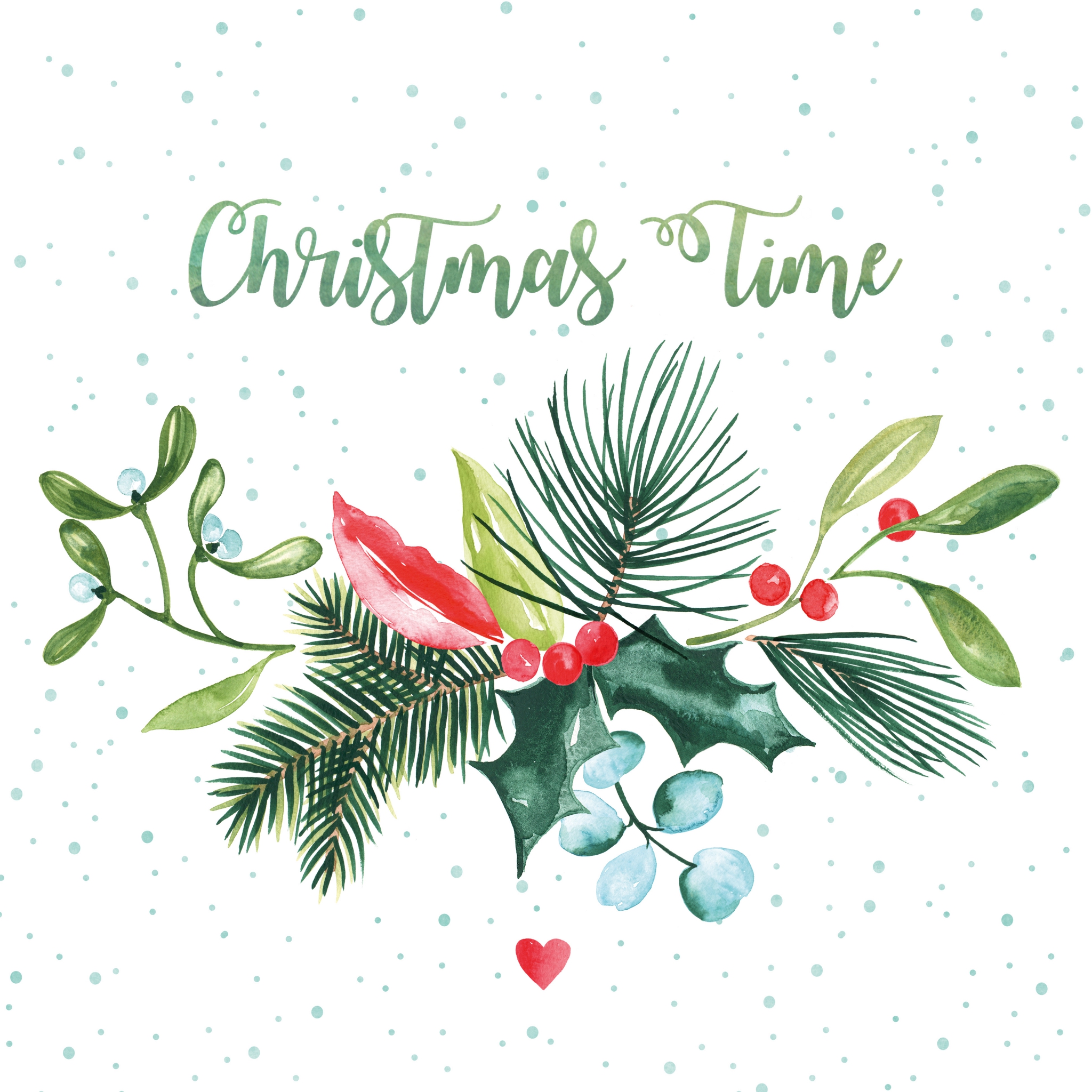 Servietten 25x25 cm - Christmas Time