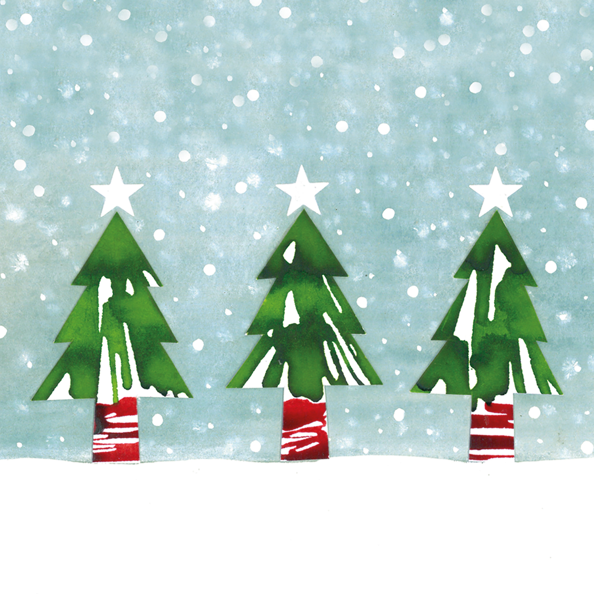Servietten 33x33 cm - Oh Tannenbaum