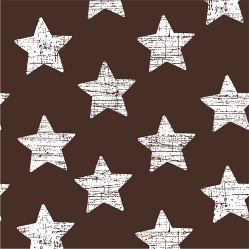 30 Servietten 33x33 cm - Vintage Stars braun