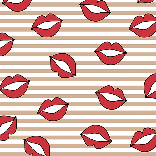 30 Servietten 33x33 cm - Kiss haselnuss