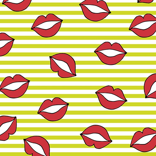 30 Servietten 33x33 cm - Kiss limonengrün