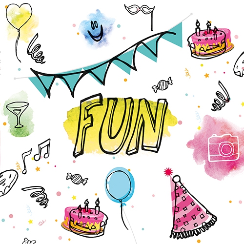 20 Servietten 33x33 cm - Fun 