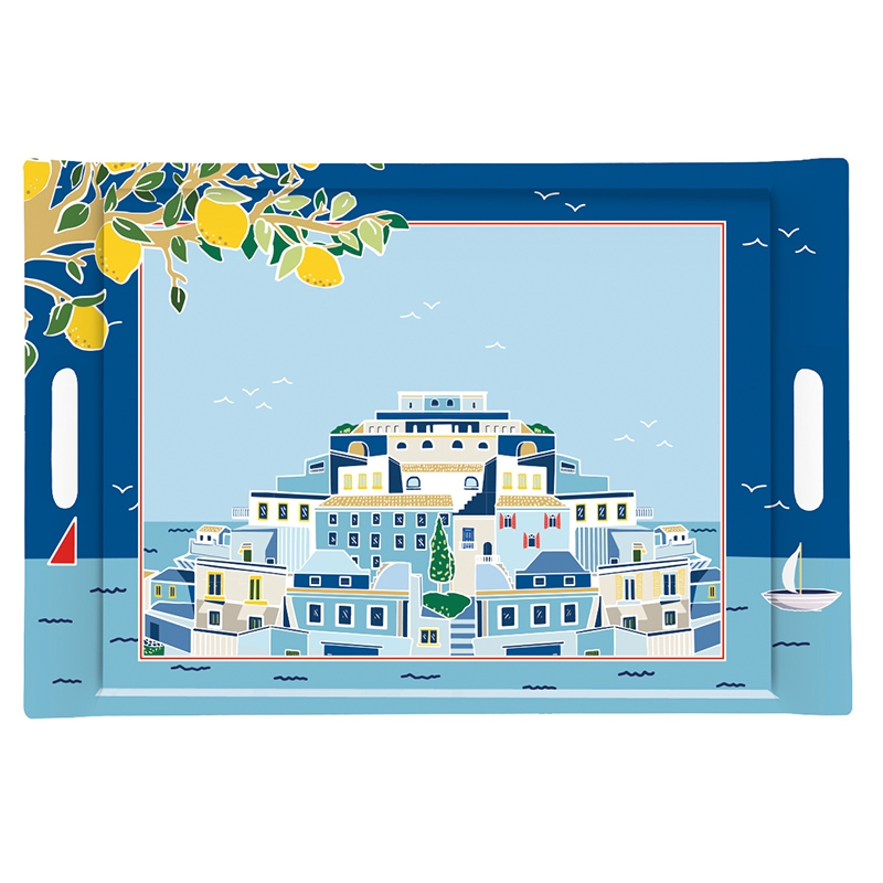 Tablett - Coffee Mania - SEAD, Meer, Strand, Häuser Tablett - Coffee Mania - SEAD