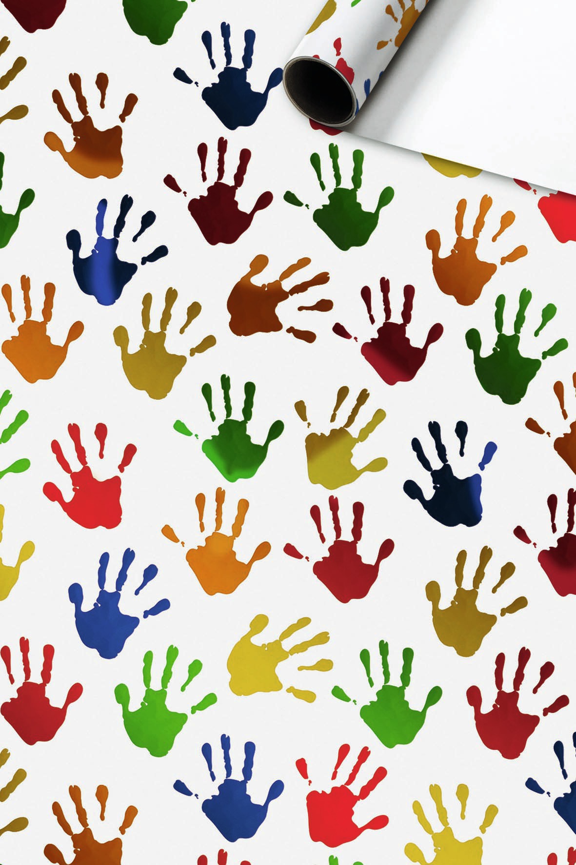 Geschenkpapier metallisiert - Hands