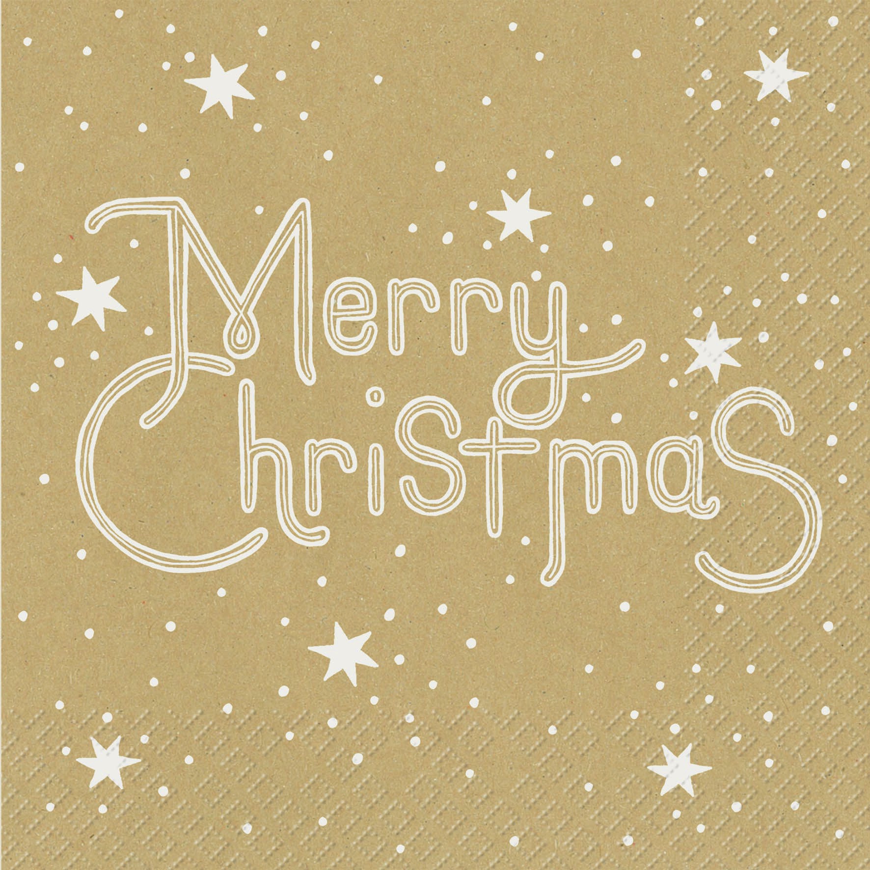 Servietten 33x33 cm - Marvel braun