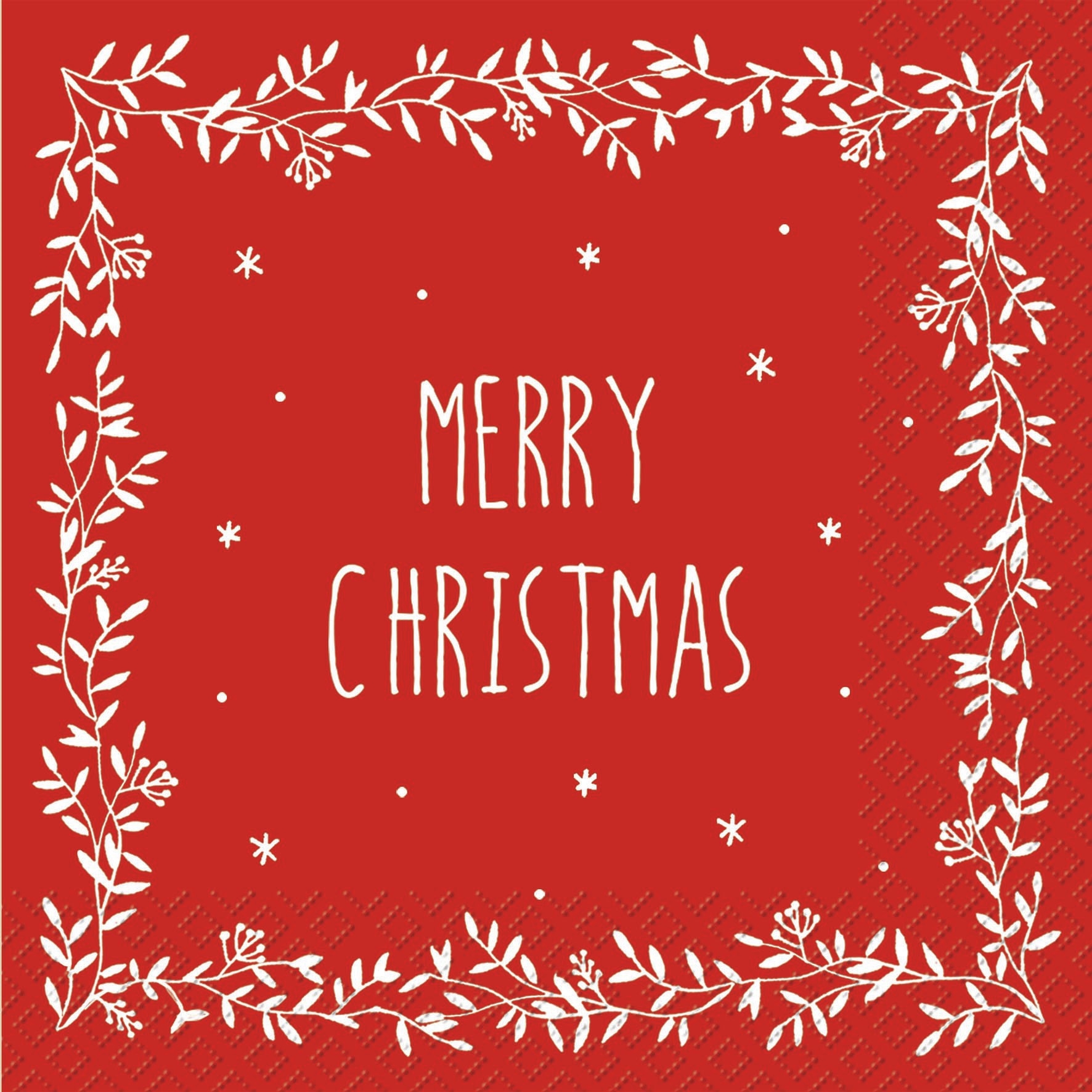 Servietten 33x33 cm - Yetta rot