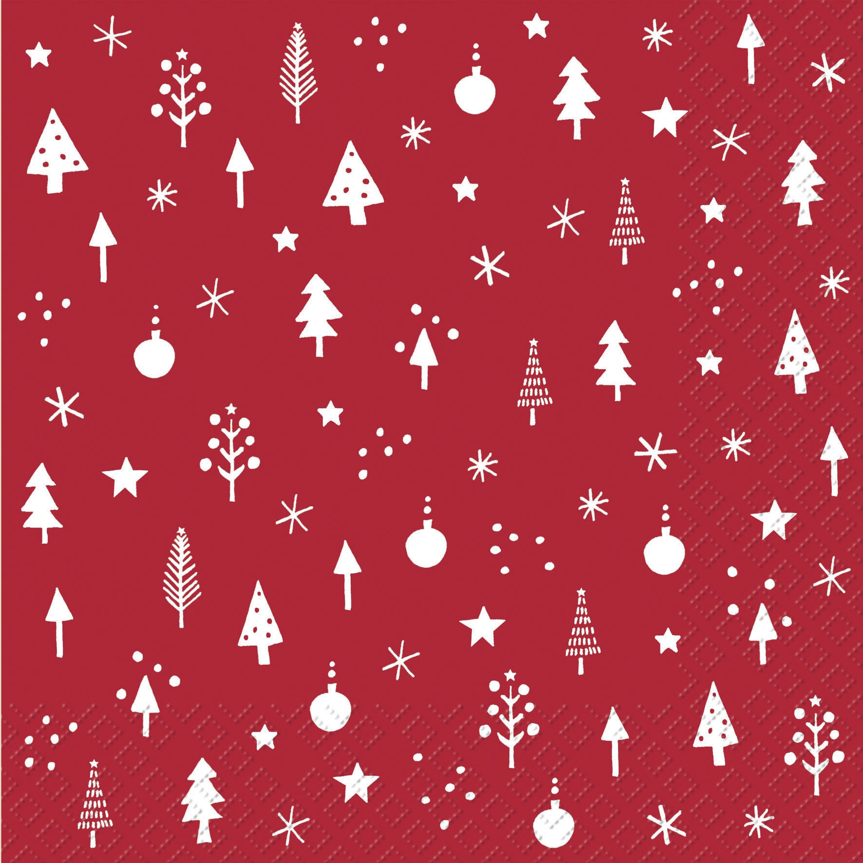 Servietten 33x33 cm - Olson rot