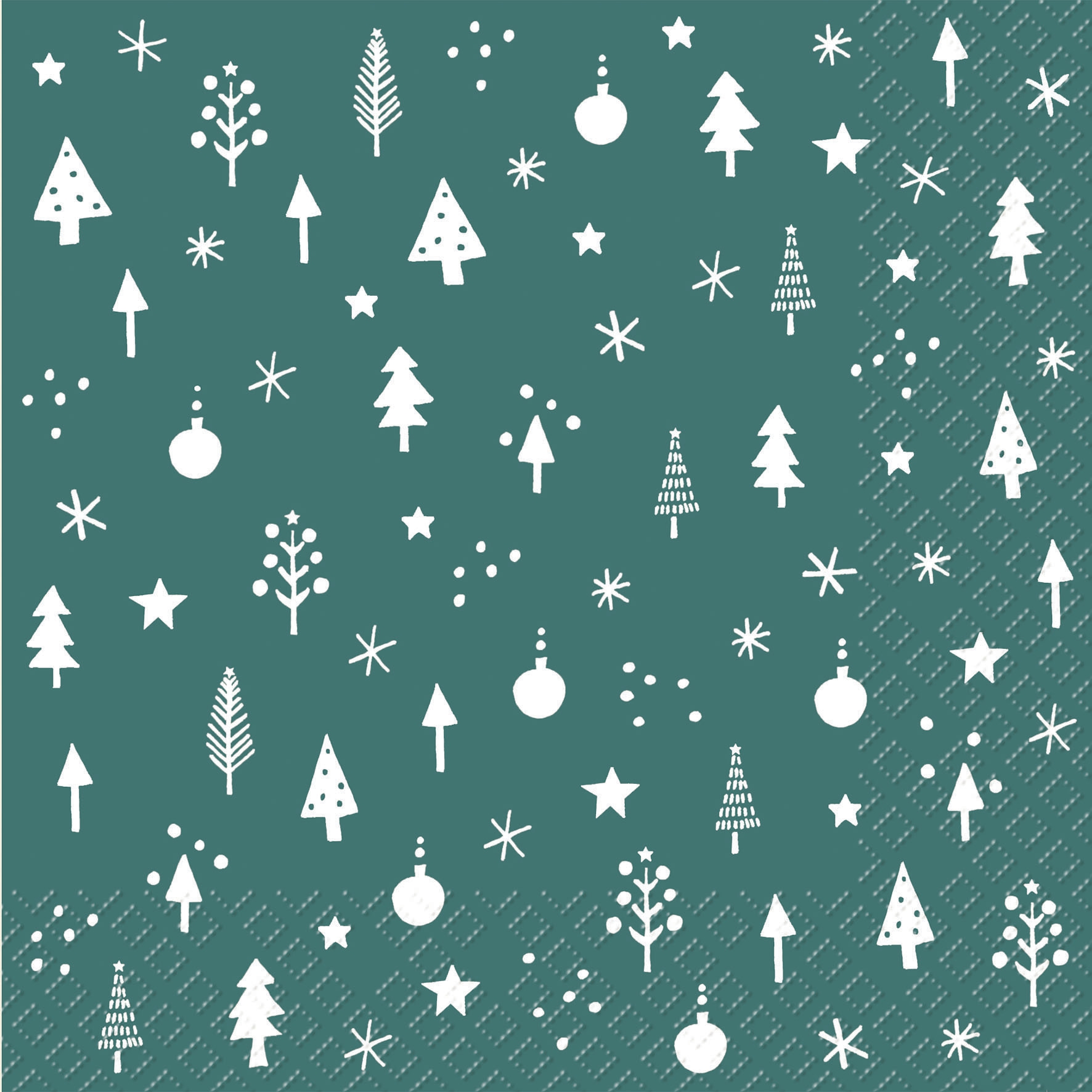 Servietten 33x33 cm - Olson grün