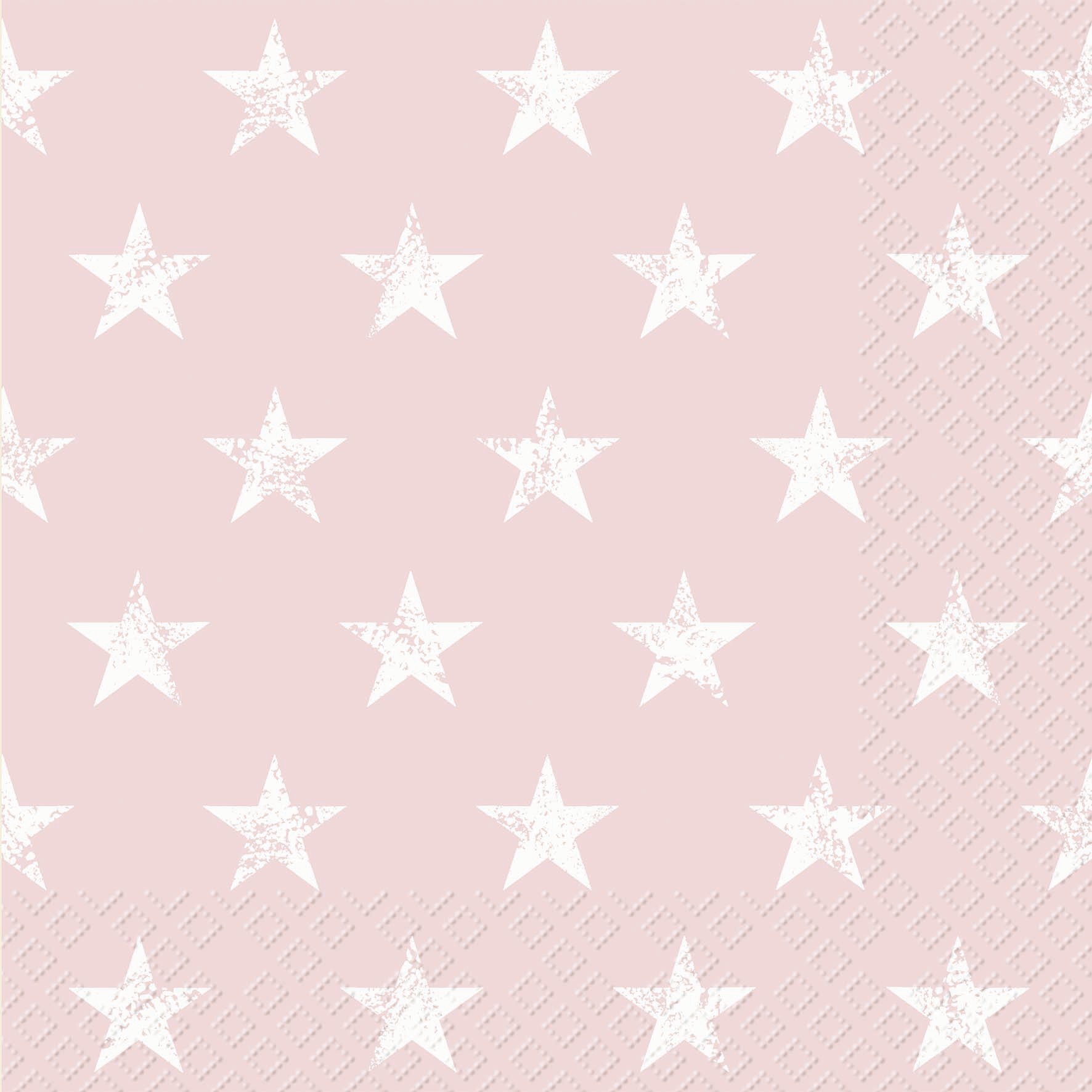Servietten 33x33 cm - Seren rosa hell