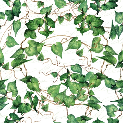 Servietten 24x24 cm - Green Ivy Branches