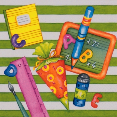 Servietten 33x33 cm - Benvenuti alla Scuola