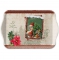 Tablett - 13X21cm Santa Stamp