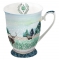 Porzellan-Tasse -  0.25 L Deer Winterscene
