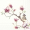 Servietten 25x25 cm - SPRING MELODY white