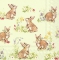Servietten 33x33 cm - SWEET LOVELY BUNNIES li.green