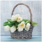Servietten 33x33 cm - Tulips in the Basket