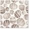 Servietten 33x33 cm - Eggs Pattern