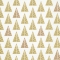 Servietten 33x33 cm - Pointed trees gold