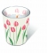 Glaskerze - Watercolour tulip