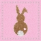 Servietten 33x33 cm - Bunny felt rosé